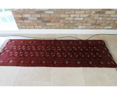 A vintage hand knotted runner - 260cm x 83cm