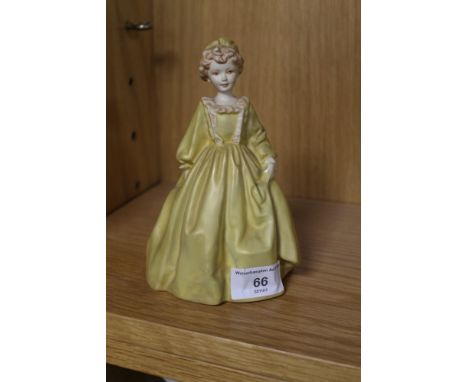 A ROYAL WORCESTER FIGURE TITLED GRANDMOTHERS DRESS 
