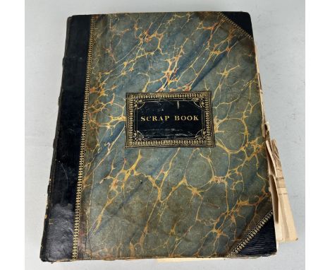 A VICTORIAN SCRAP BOOK BELONGING TO A RELATIVE OF CAPTAIN JAMES MUDDLE,Exceptionally detailed, well presented and complete, t