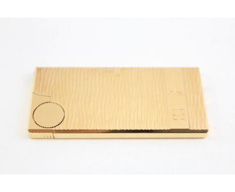 A VINTAGE GOLD PLATED GIVENCHY LUXURY POCKET LIGHTER W/ ORIGINAL BOX