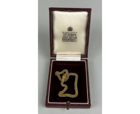 AN 18CT GOLD BRACELET BY GARRARD AND CO WITH ORIGINAL BOXWeight: 8.4gms
