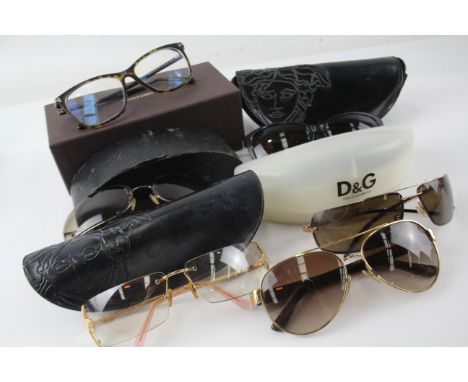 A VARIETY OF DESIGNER SUNGLASSES/ GLASSES, INCLUDING CASES