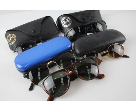 DESIGNER RAYBAN SUNGLASSES INCLUDING CASE (5)