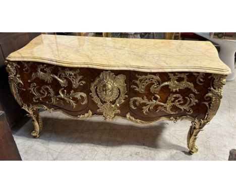 AFTER FRANCOIS LINKE: A LOUIS XVI STYLE COMMODE WITH MARBLE TOP160cm x 86cm x 66cm