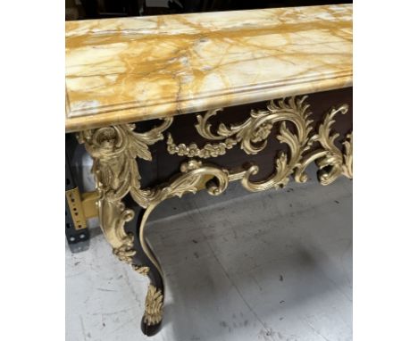 PROPERTY FROM THE QATAR EMBASSY: A LOUIS XVI STYLE COMMODE WITH MARBLE TOP175cm x 88cm x 52cm