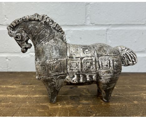 GUDRUN BAUDISCH-WITTKE (1907-1982): A CERAMIC SCULPTURE OF A HORSE21cm x 13cm