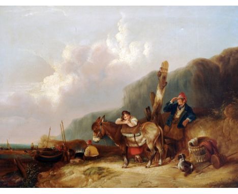 ENGLISH SCHOOL (19th century)
Waiting for the Catch
Oil on canvas
89 x 68.5 cm, framed CONDITION REPORTS: Generally in good c