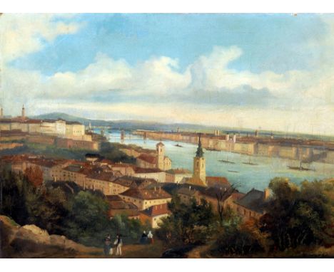 CONTINENTAL SCHOOL (18th/19th century)
Budapest 
Oil on canvas
69 x 51 cm, unframed CONDITION REPORTS: Generally in good cond