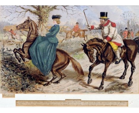 After JOHN LEECH (1817-1864) British
Gone Away
Print
62 x 40 cm, framed and glazed CONDITION REPORTS: Generally in good condi