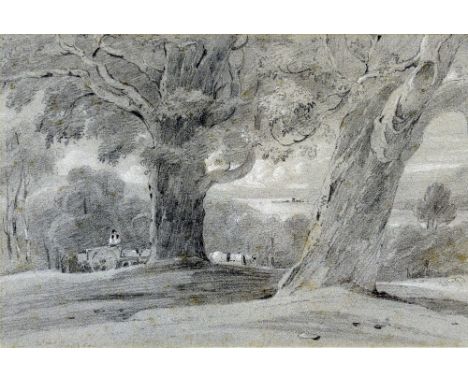 ENGLISH SCHOOL (18th/19th century)
Horse and Cart in a Rural Landscape
Pencil sketch heightened with bodycolour
29 x 19.5 cm,