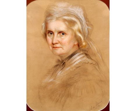 A. DE SOLOME (19th century) 
Portrait of Gentleman and His Wife
Pastels
Signed and dated January 1868
40 x 53.5 cm, framed an