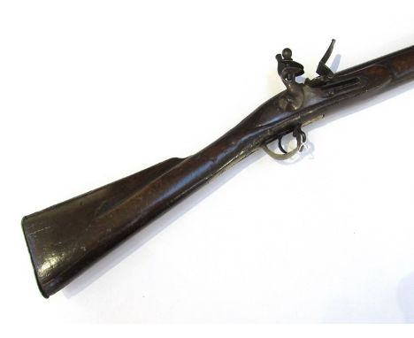 An early 19th Century 'Brown Bess' flintlock musket     ANTIQUE FIREARM: No license required