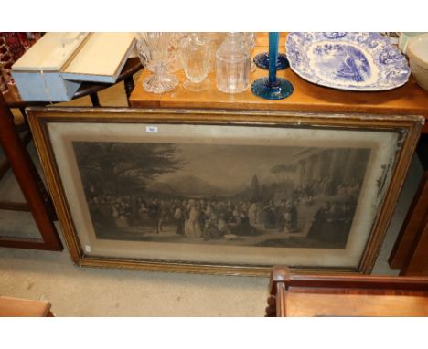 A gilt framed Victorian print AF