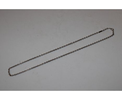 An approx. 23" vintage silver belcher chain, approx. 17gms 