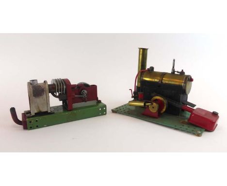 A Bowmans Models stationary steam engine, together with a Passall thermal expansion motor, both boxed CONDITION REPORT: Both 