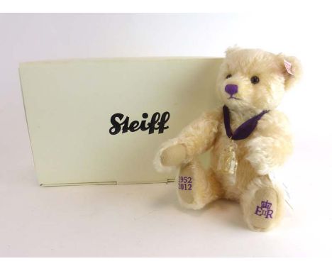 Steiff for Danbury Mint, a limited edition fully jointed bear 'Diamond Jubilee', No. 6114, boxed and with certificate 