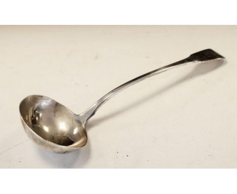 George III Fiddle pattern ladle, London 1806, William Eley &amp; William Fearn, 7toz approx  