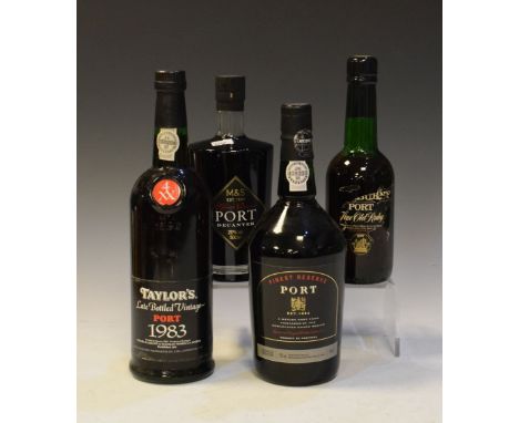 Wines &amp; Spirits - Bottle of Taylor's Late Bottled Vintage Port 1983, together with a bottle of Marks &amp; Spencers Fines