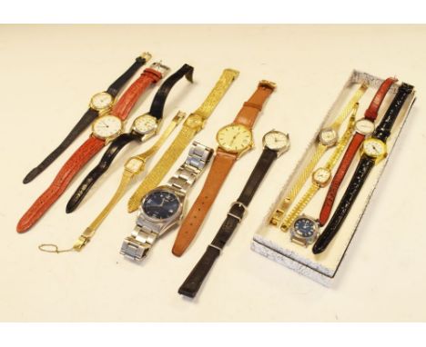 Group of assorted wristwatches to include Accurist, Timex etc  