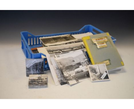 Collection of vintage monochrome photographs, postcards and cigarette card views and studies to include local interest (Brist
