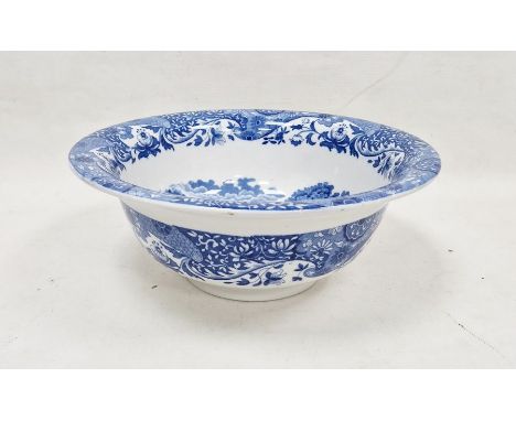 Copeland Spode pottery 'Italian' pattern wash basin, circa 1900, printed and pressed marks, printed in blue and white with fi