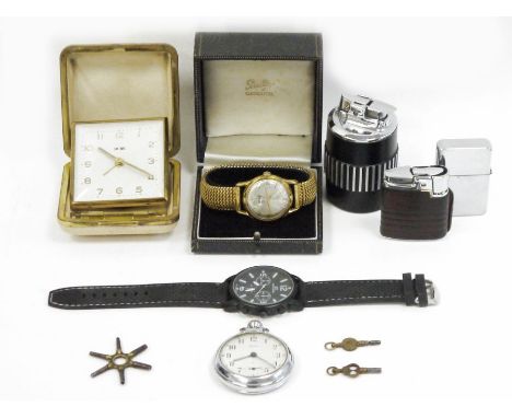 Assortment of collectables&nbsp;to include a vintage Smiths open-faced pocket watch, the circular dial having Arabic numerals