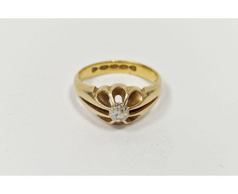 22ct gold solitaire diamond ring, 5.5g approx. in total&nbsp;Condition ReportSize N