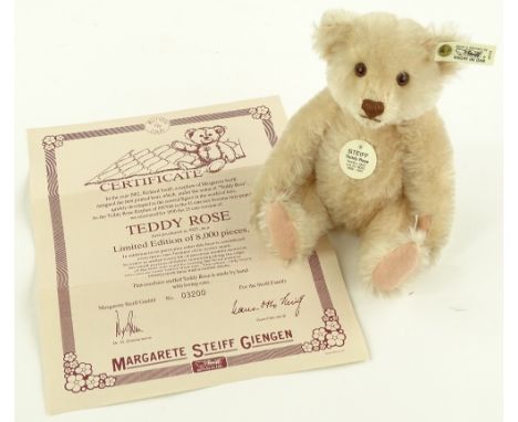 A Steiff teddy rose, 1990/91, boxed with certificate.