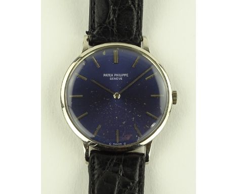 A fine quality 18ct gold cased Patek Philippe Calatrava wristwatch, signed 18 jewel 23-300 calibre manual wind movement, case