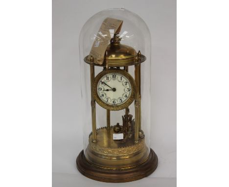 Large Anniversary clock with Arabic numerals, with key