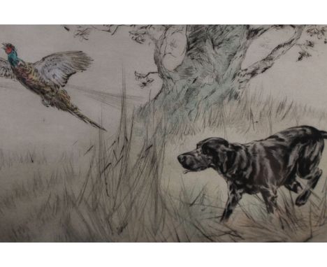 Henry Wilkinson hunting scenes dry point prints (3)