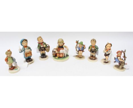 Eight Hummel figures 1960s, West German 