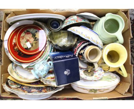 A quantity of ceramics to include Royal Worcester, Denby and Aynsley etc