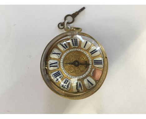 ***PLEASE NOTE AMENDMENT TO CONDITION REPORT****Alexandre, Paris, a Louis XIV gilt metal oignon fusee pocket watch, circa 169