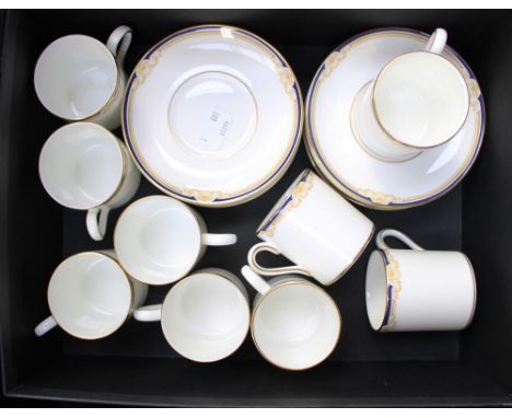 A Wedgwood Cavendish set of coffee cans and saucers (10 saucers, 9 cans) (1 box)