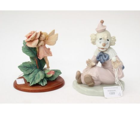  Nao clown figure together with fairy figure group (2)