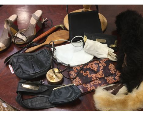 Bags, belt, mirror, faithshoes etc
