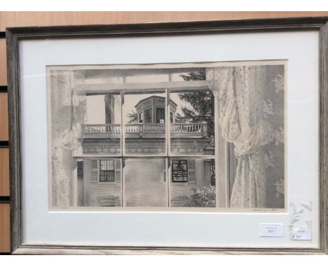 Stow Wengenroth (American 1906-1978), 'Window at Wiscasset', lithograph, limited edition of 65, signed in pencil lower-right.