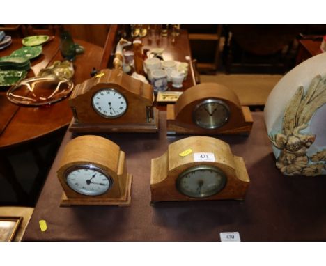 Four early 20th Century mantel clocks 