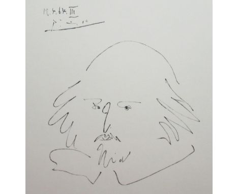 After Pablo Picasso (Spanish 1881-1973): Shakespeare III, monochrome print, ltd.ed 206/300, signed in pencil, 28cm x 28cm, wi