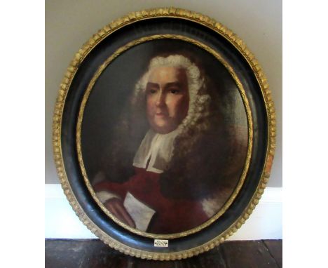 Beal House Collection - English School (C20th); Head and shoulder portrait study of a Judge, probably William Blackstone (172