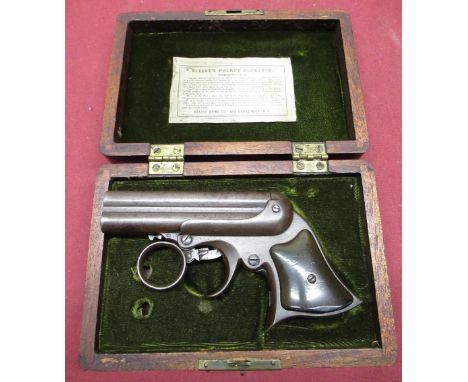 Remington Elliot 4 shot Derringer/pocket repeater 32 rimfire, stamped Manufactured by E Remington &amp; Sons Ilion, on one si