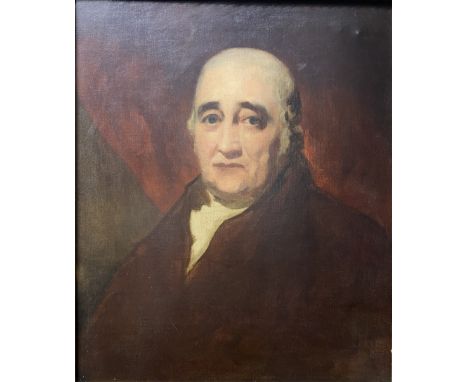 David Hall Collection - English School (C20th); Portrait of an 18th Century gentleman, head and shoulder, oil on canvas, 60cm