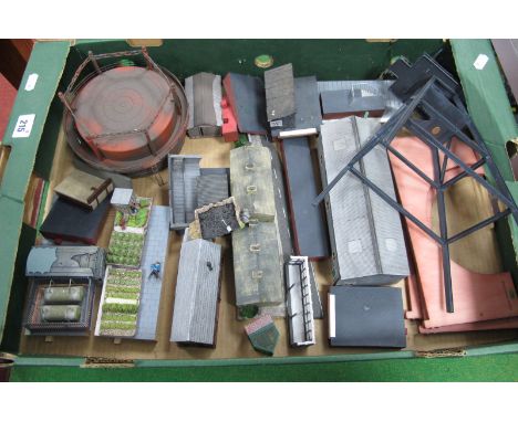 A Quantity of Model Railway Lineside Accessories, by Hornby, Bachmann and others, playworn.