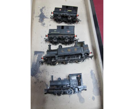 Four 'OO' Scale Locomotives, by Dapol and others, including two Sentinal Steam Cars, all playworn.