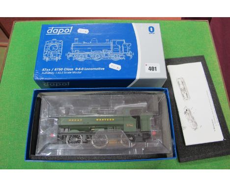 A Dapol 'O' Gauge 0-6-0 Class 57xx Locomotive, finished in Great Western, boxed.