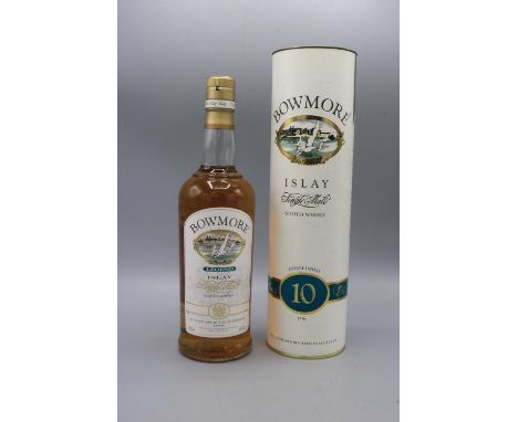 Bowmore Islay single malt scotch whisky, 10 years old, 700ml, in tube