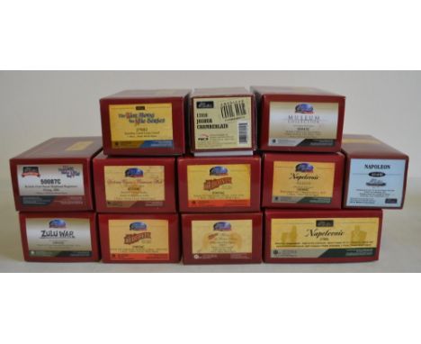 Mixed collection of boxed 54mm (1/32 scale) metal soldier figures from W. Britain's to include Napoleonic war sets 17881 Wate
