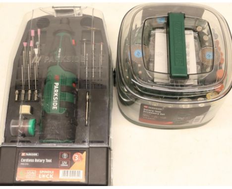 Parkside cordless rotary tool PFBS 12 C5, with Parkside Rotary Tool Accessory set (276 pieces)