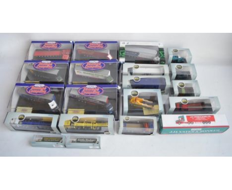 Twenty boxed diecast truck models from Oxford Diecast (19x Haulage range) to include 18x 1/76 scale (OO gauge) and 2x N gauge